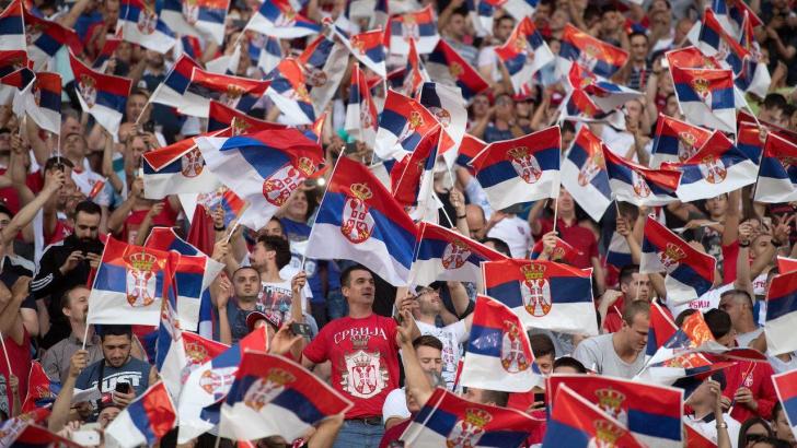 Serbia football fans